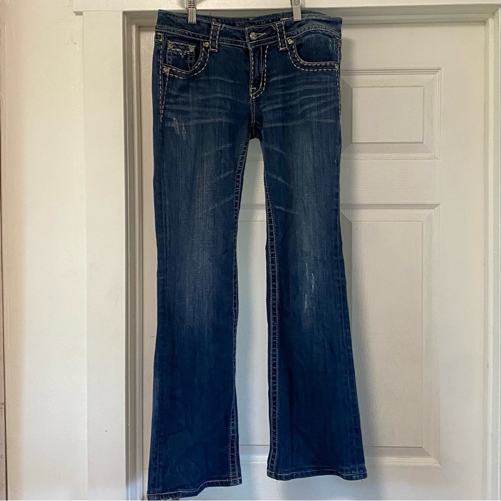 Miss Me Bootcut Low/Mid Rise Denim Jeans